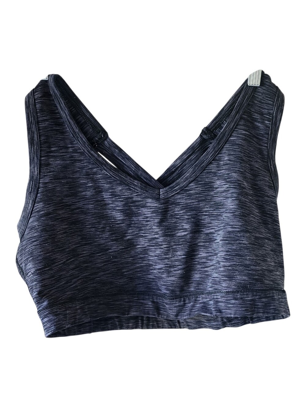 Torrid Active Space Dye Lattice Strappy Back Sports Bra Gray Heathered Size 2